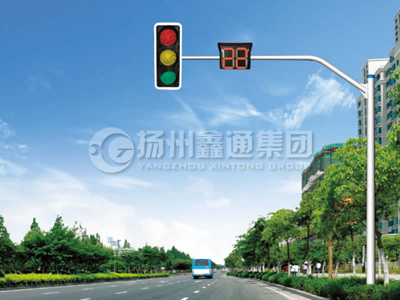 XHDG-010，彎臂信號(hào)燈桿，臨沂信號(hào)燈桿