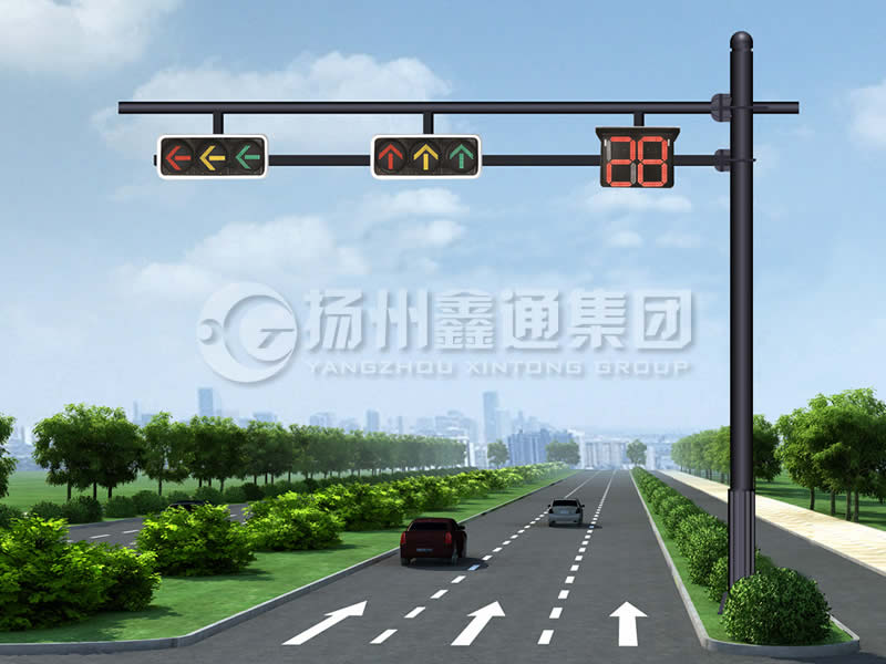 XHDG-061，F(xiàn)型信號(hào)燈桿，晉中信號(hào)燈桿
